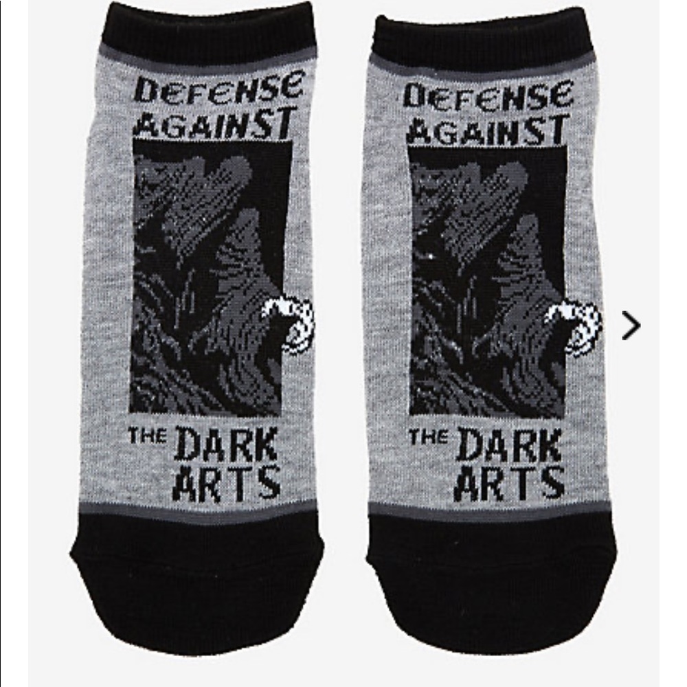 HARRY POTTER Dark Arts No Show Socks NEW - Picture 1 of 2